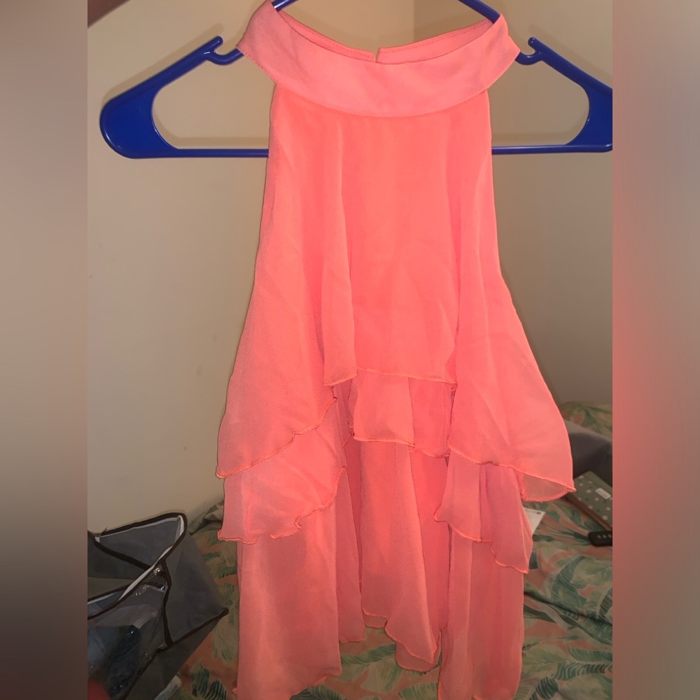 Vibrant Pink Layered Dress